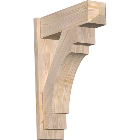Ekena Millwork Merced Smooth Craftsman Outlooker, Douglas Fir, 7 1/2"W x 24"D x 32"H OUT08X24X32MRC04SDF